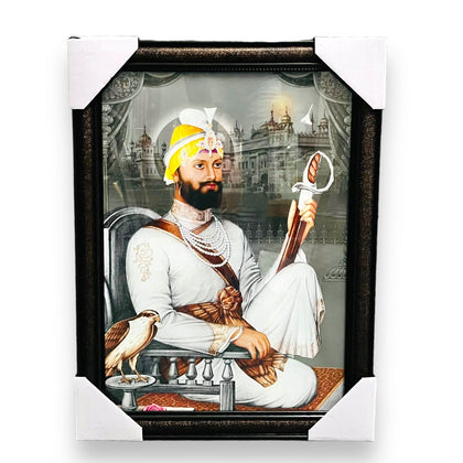 Photo Frame Guru Gobind Singh Ji with Golden Temple- BA- (SIZE- 20 x 28)- 9351235048802