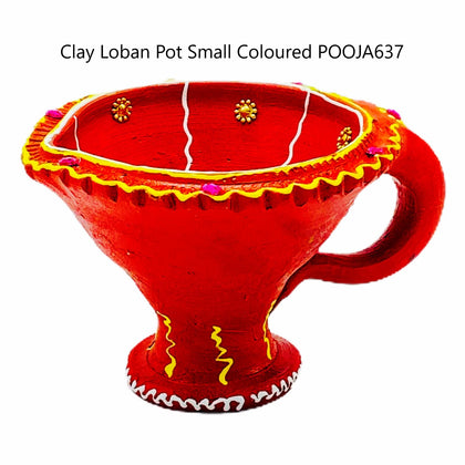 Clay Loban Pot Small Coloured