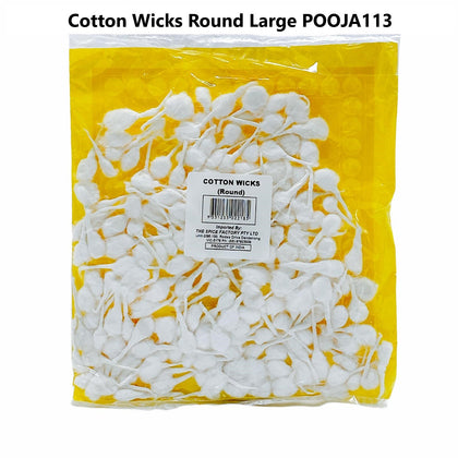 Cotton Wicks Round Large (Diya Batti)