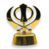 Car Stickon Khanda Stand Golden No 1-9351235041278