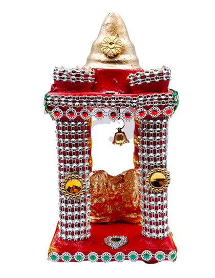 Clay Diwali Hatri Square Red-(9351235029689)