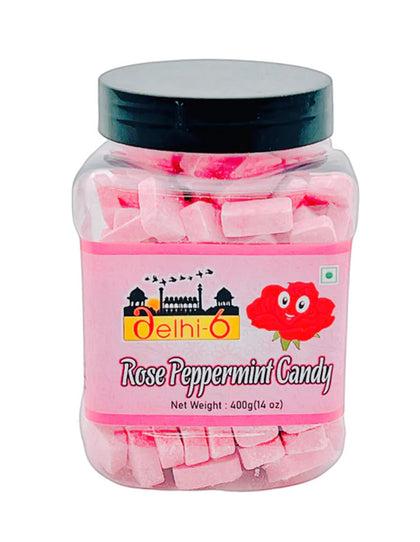 Delhi 6 Rose Peppermint Candy Jar 400Gm