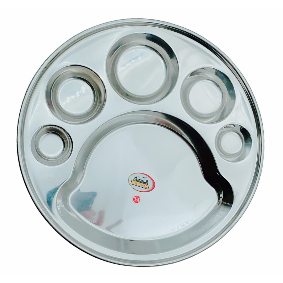 Steel thali cheap with compartments