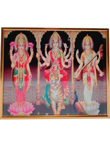 Durga, Laxmi, Saraswati Photo Frame K283806-Y25461 29*39Cm (16