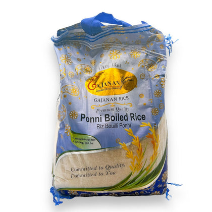 Gajanan Ponni Boiled Rice 4.54Kg