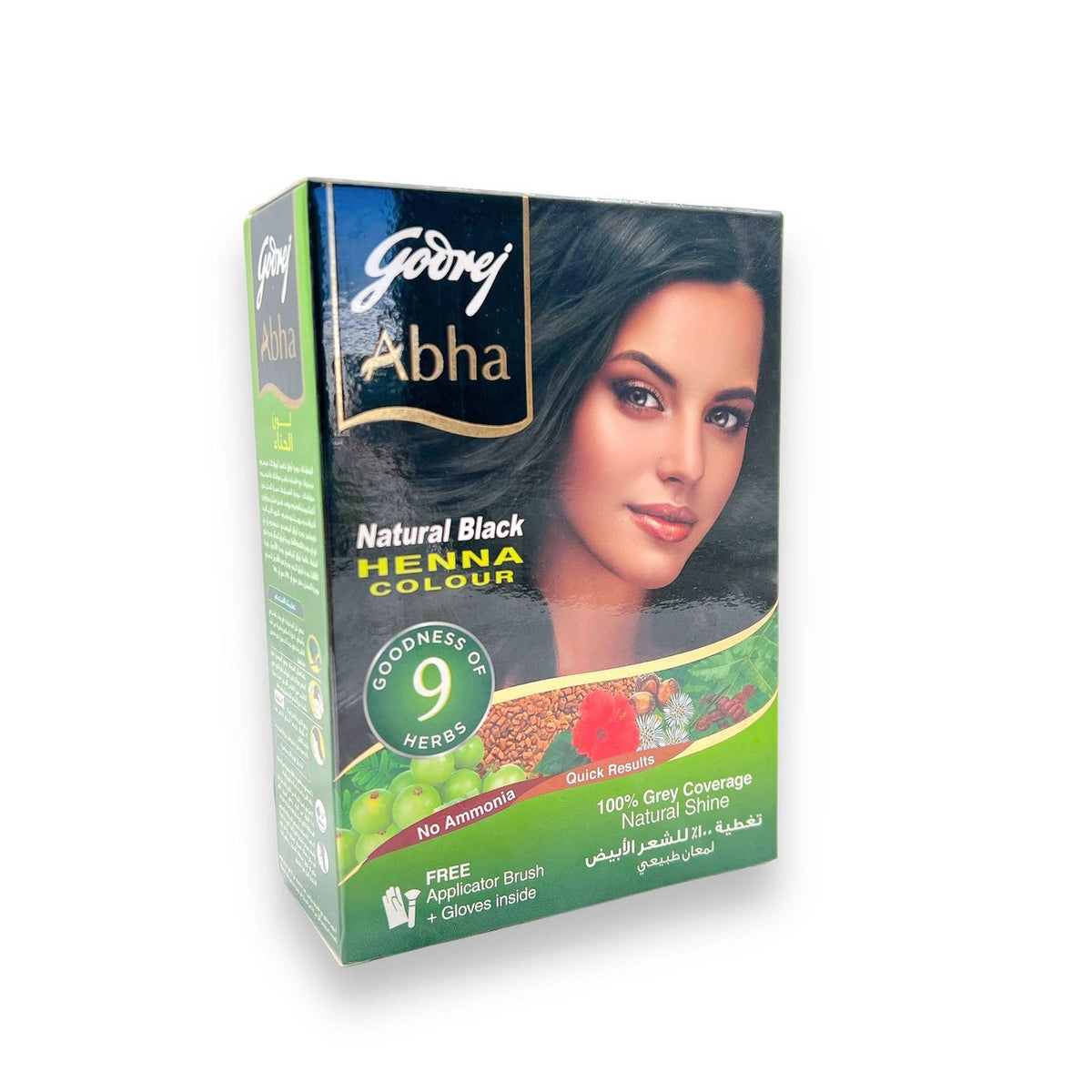 Godrej Abha Natural Black Henna 60gm 10g X 6 Satchels India At Home