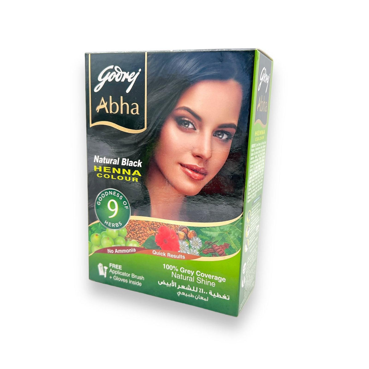 Godrej Abha Natural Black Henna 60gm 10g X 6 Satchels India At Home