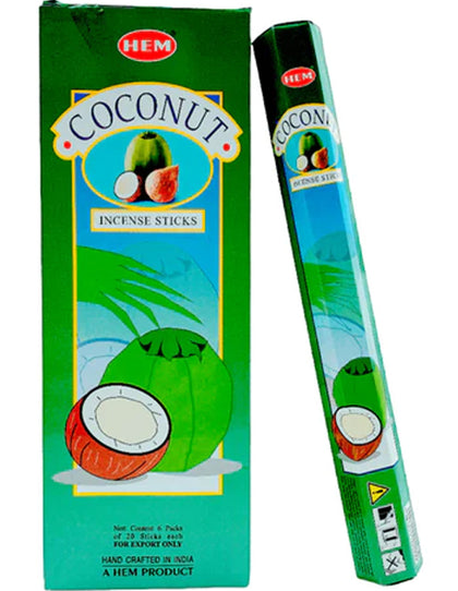 Incense Hem Small Coconut Hexa