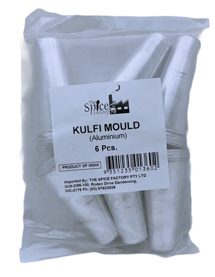 Kulfi Ice Cream Mould Aluminium 6Pc Set
