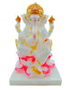 Marble Look Ganesh Idol/ Statue/ Murti F186-1 Size: 16X14X25.5Cm (10