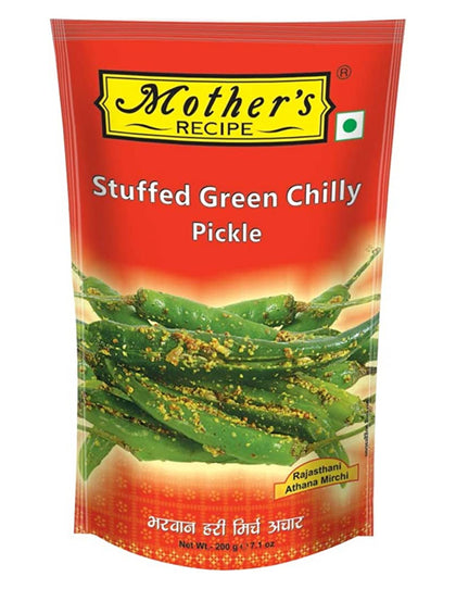 Mothers Stuffed Green Chilli 200G