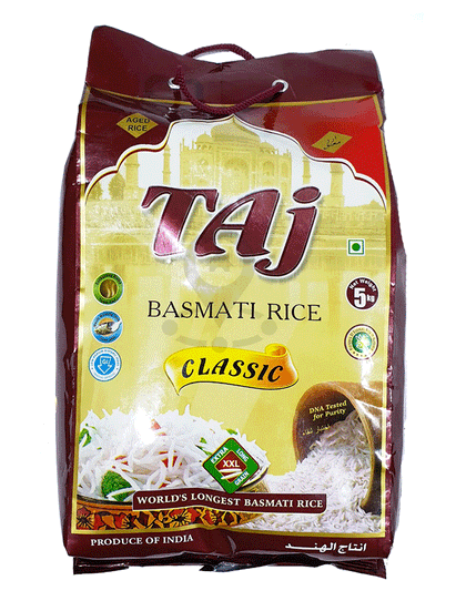 Taj Classic Basmati Rice 5Kg