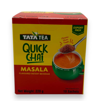 Tata Tea Masala flavour Quick Chai Premix 10 Sachets (220Gm)