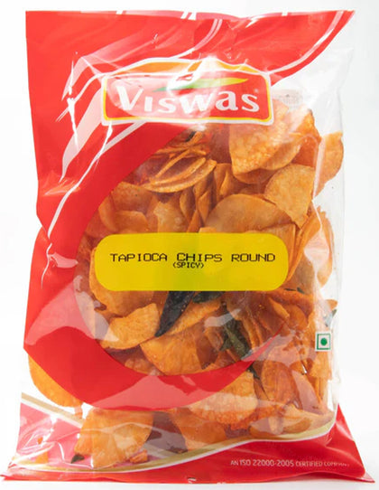 Viswas tapioca Chips Rnd and Plain 175gm