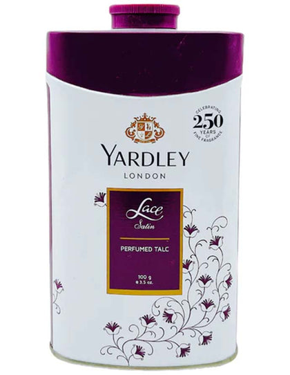 Yardley Lace Satin Perfumed Talc 100Gm