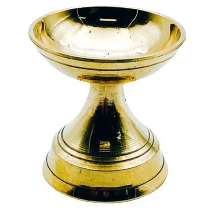 Brass Jyot Stand (Gol Divi)/ Diya-Heavy  NO.3