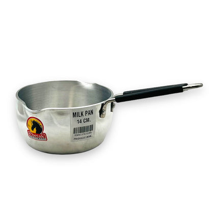 CHETAK Aluminium Milk Pot 14cm/ Capacity-1lt/ Sauce Pan for Milk Boiling with Handle