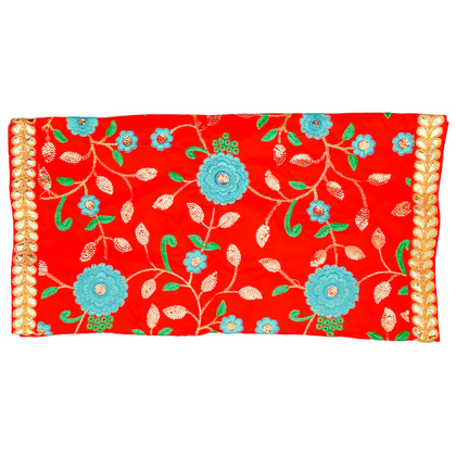 Fancy Pooja Cloth/ Mata Puja Chunri (MultiSunflower 20'' x 40'')